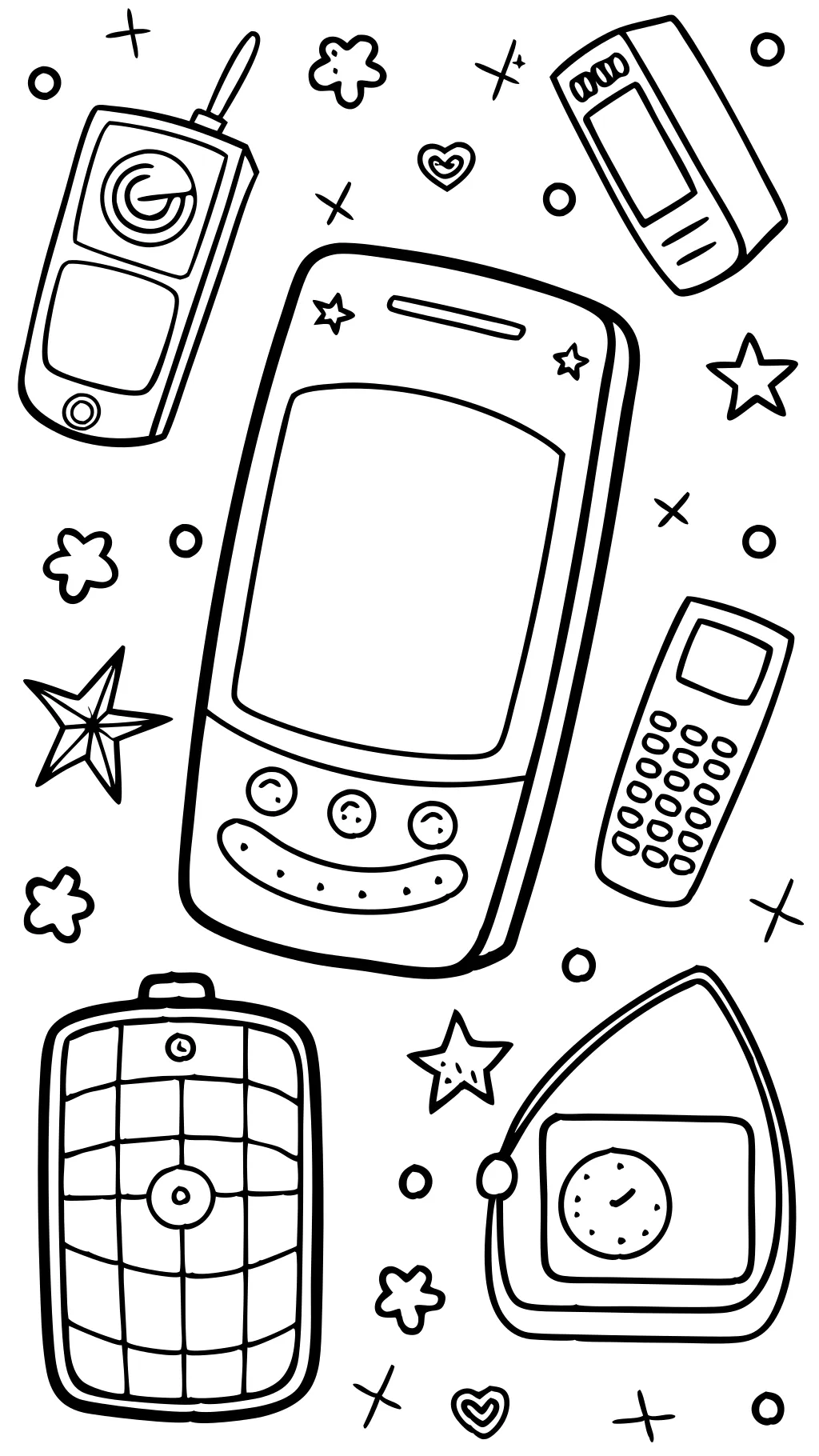 cellphone coloring pages